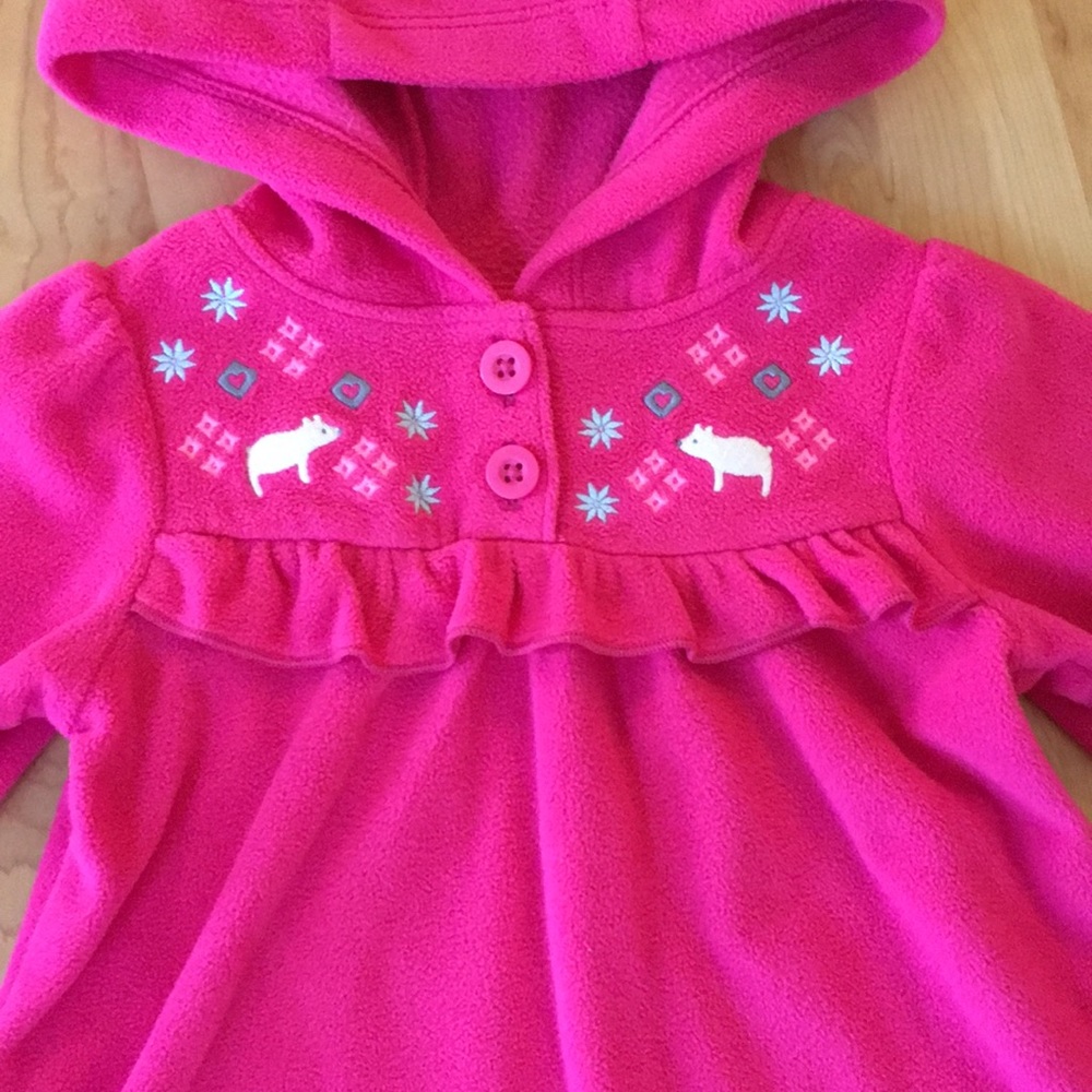Child of Mine by Carter’s Hot Pink Fleece Hoodie